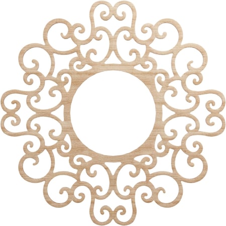 Reims Wood Fretwork Pierced Ceiling Medallion, Alder, 32OD X 12 1/4ID X 1/4T